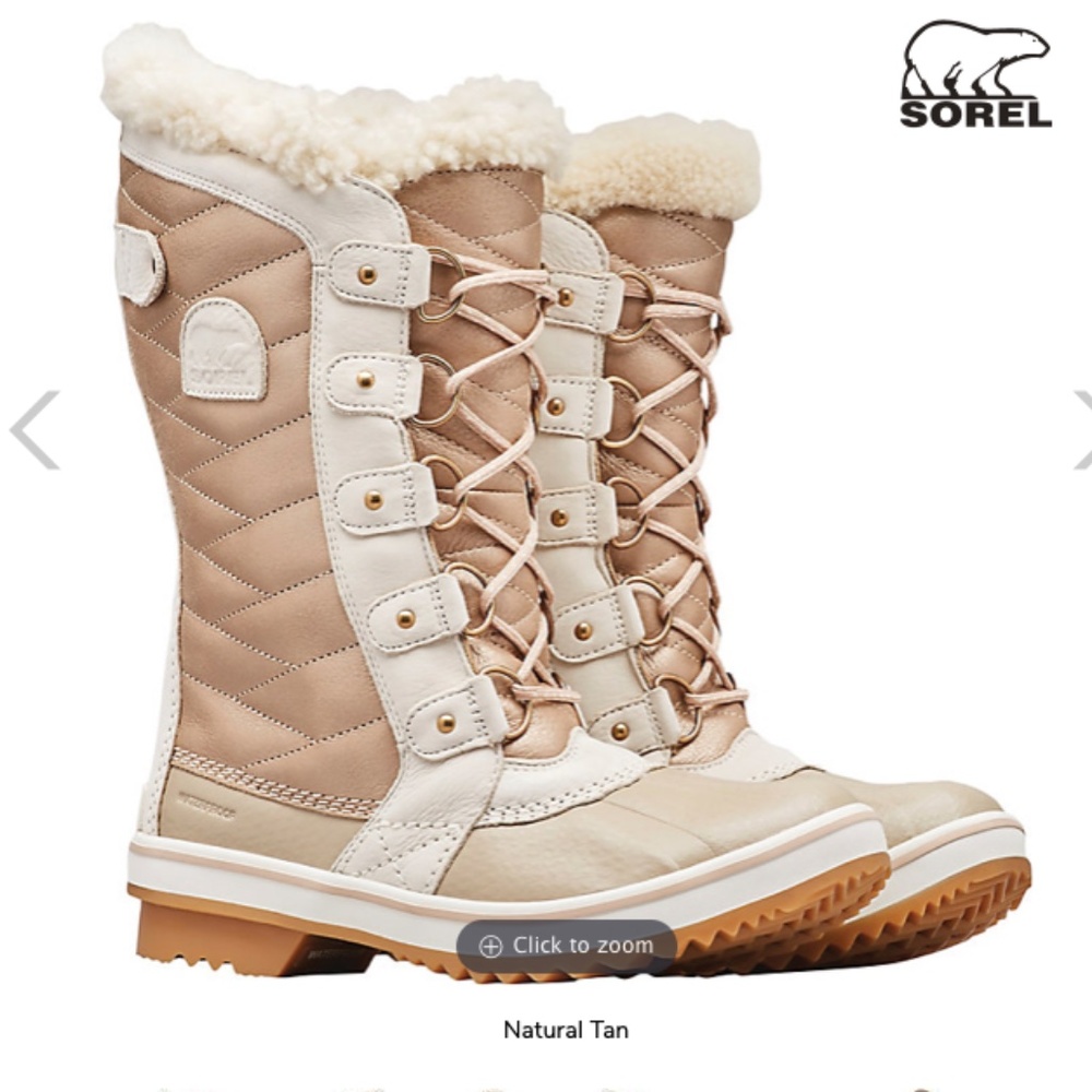 Sorel 7 women’s waterproof snow boots Tofino gold